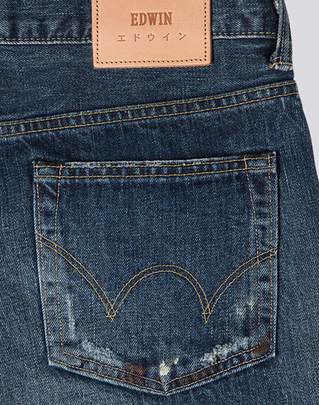 Джинсы из денима pure indigo
